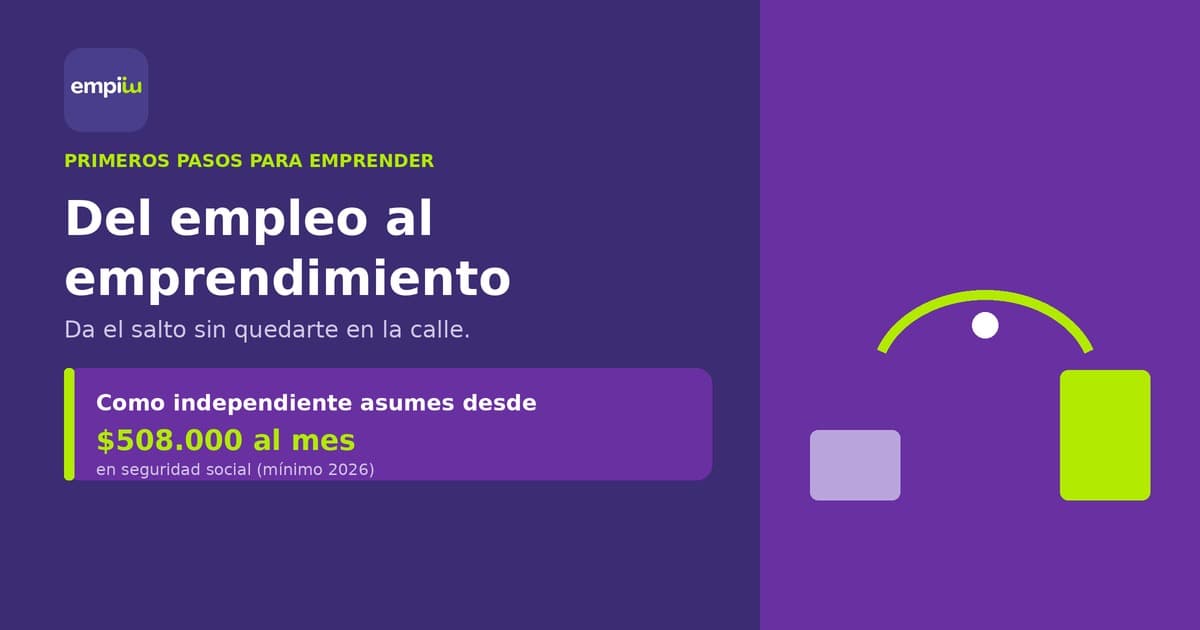 Empleado colombiano planea la transición de su empleo al emprendimiento