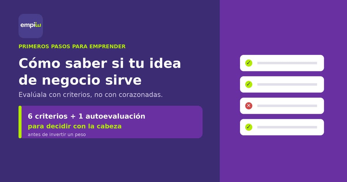 Emprendedor colombiano evalúa si su idea de negocio sirve antes de invertir
